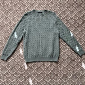 Brandy Melville Brianna Cotton Cable Knit Sweater